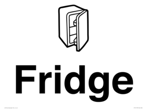 Dementia Fridge sign